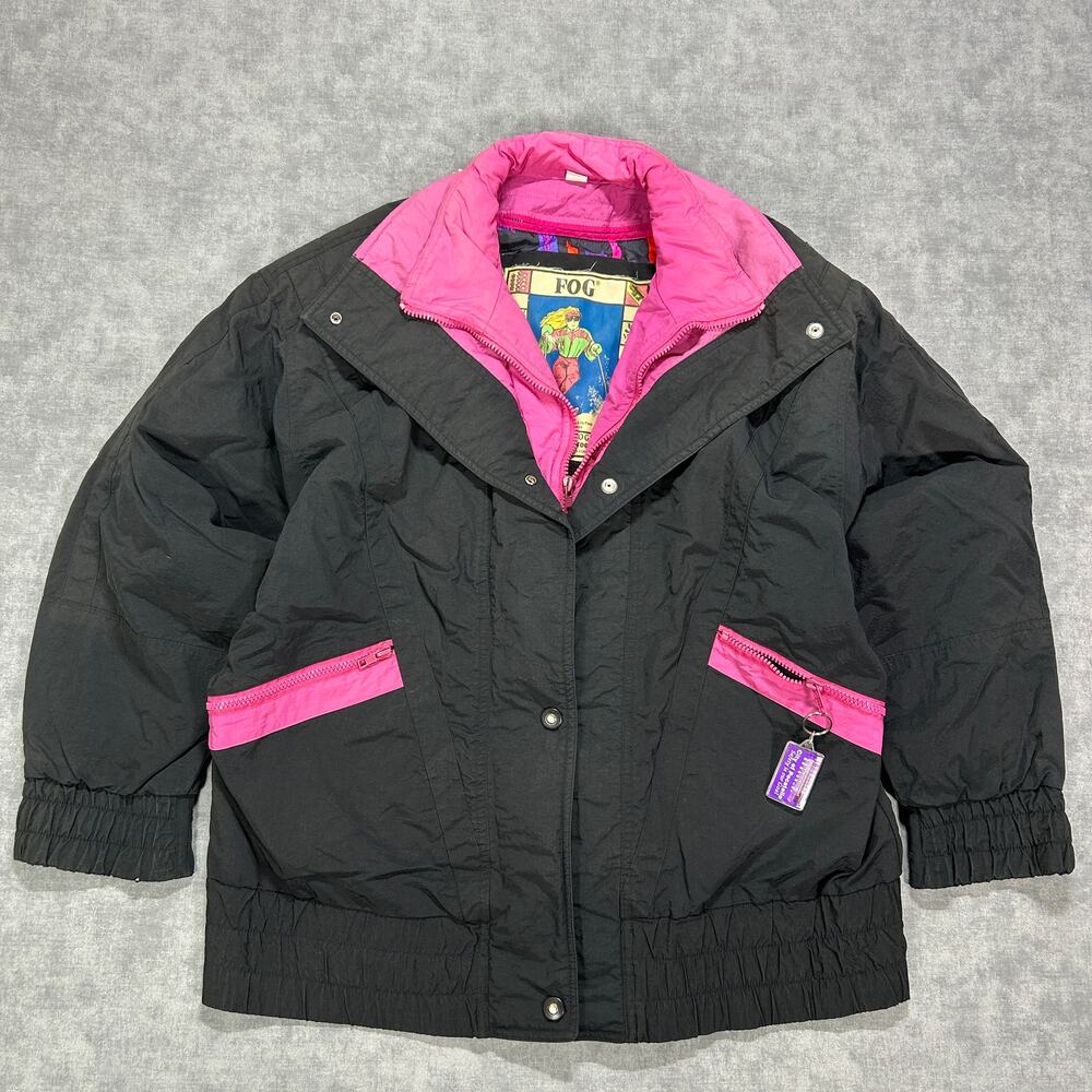 Vintage 80s London Fog Glacial Fog Thinsulate Ski Jacket Women L Removable Liner